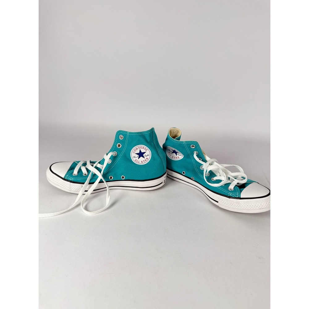Converse Chuck Taylor All Star High Top Teal Sneaker 144801F Mens 6.5 Womens 8.5 - Picture 2 of 8